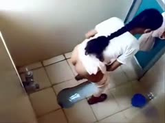 Indian cuties peeing in a WC in a hidden camera episode